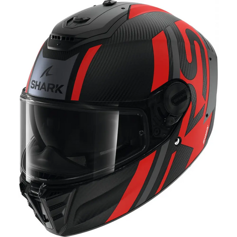 Casco Shark Spartan RS Carbon Shawn Matt Black/Red