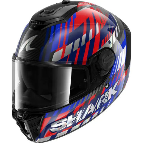 Casco Shark Spartan RS Carbon Vibetrack Red Chrom