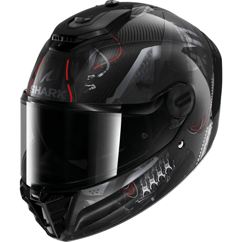 Casco Shark Spartan RS Carbon Xbot Black/Grey/Red