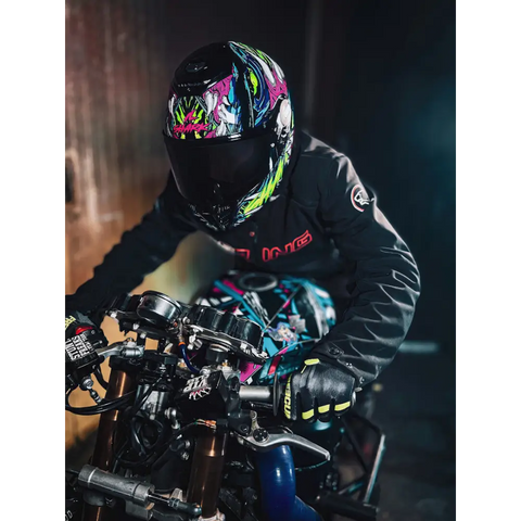 Casco Shark Spartan RS Shaytan Black/Green/Purple