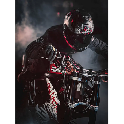 Casco Shark Spartan RS Shaytan Black/Red/Grey