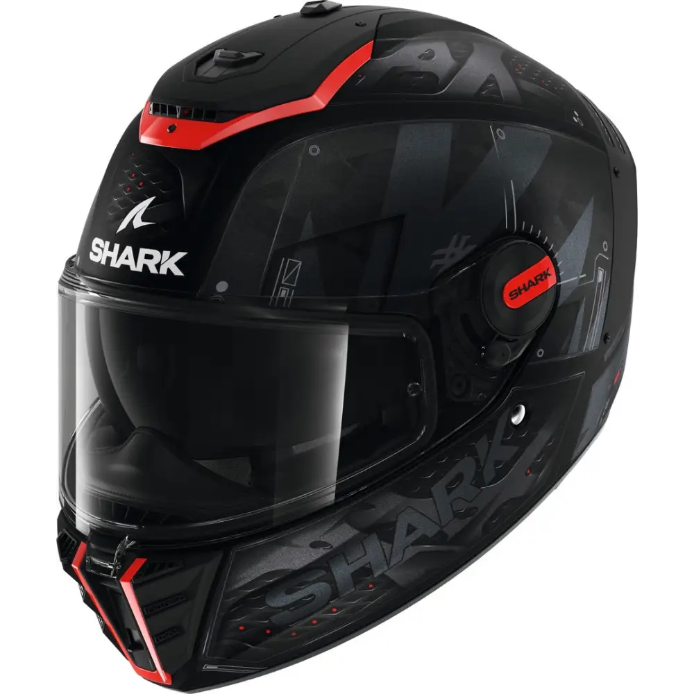 Casco Shark Spartan RS Stingrey Matt Black/Anthracite/Red