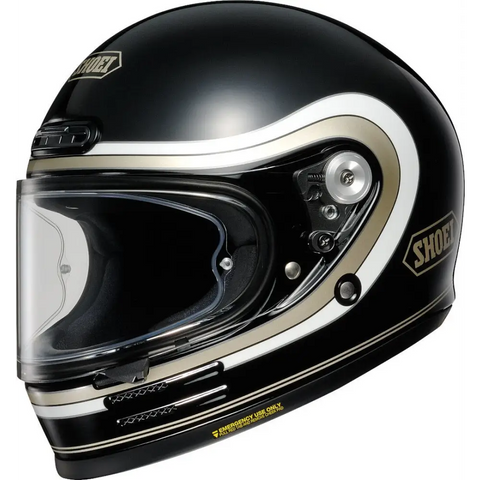 Casco Shoei Glamster 06 Bivouac TC-9 Black/White/Gold ECE 22-06