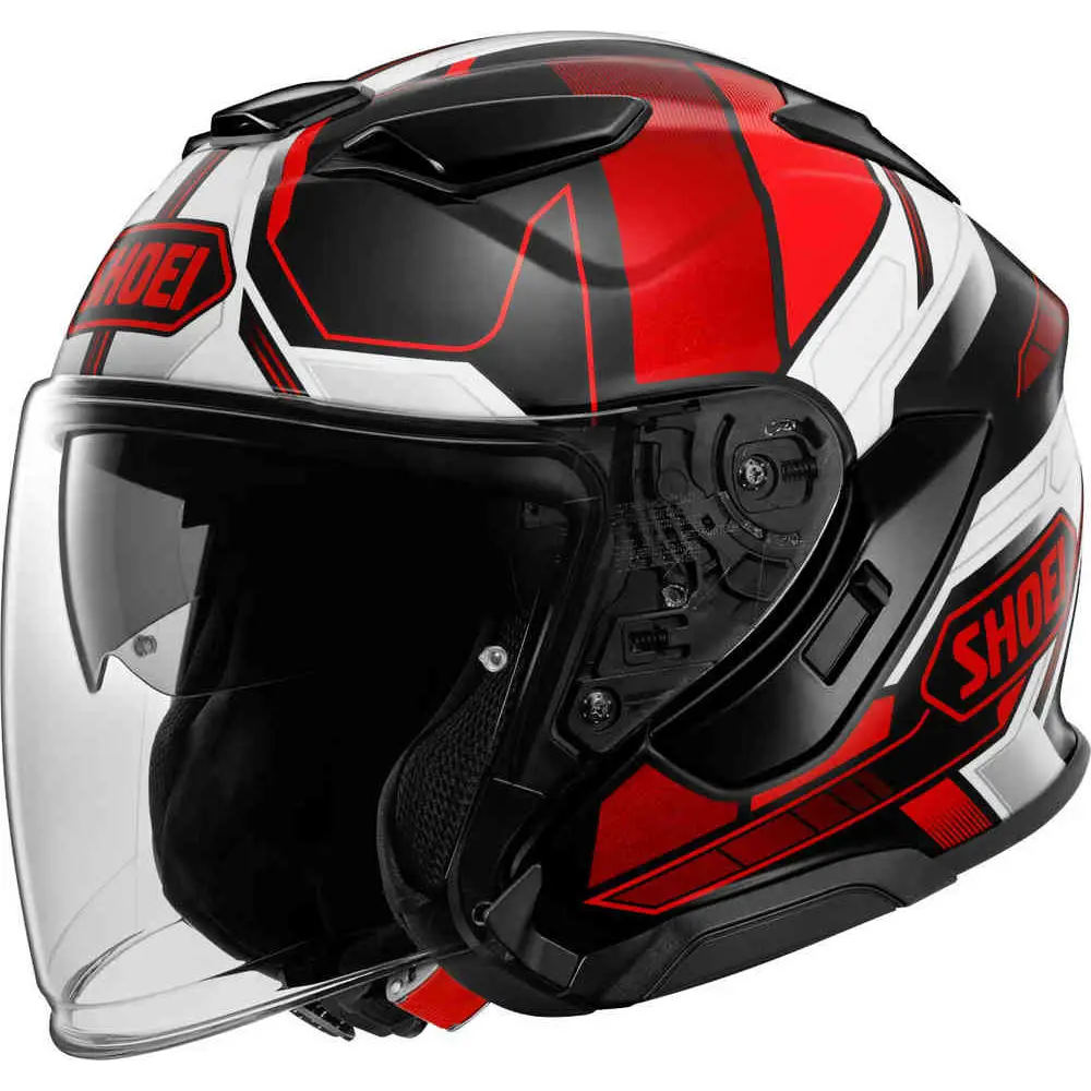 Casco Shoei J-Cruise 3 Whizzy TC-1 Black/Red/White