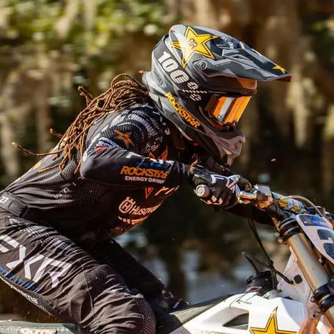 Casco Shoei VFX-EVO Malcolm Stewart MS27 TC-5