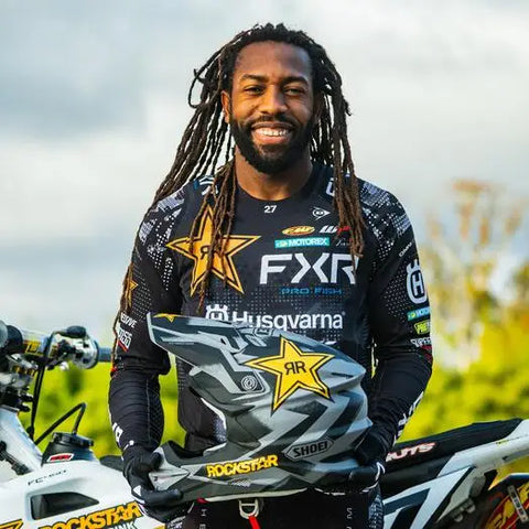 Casco Shoei VFX-EVO Malcolm Stewart MS27 TC-5