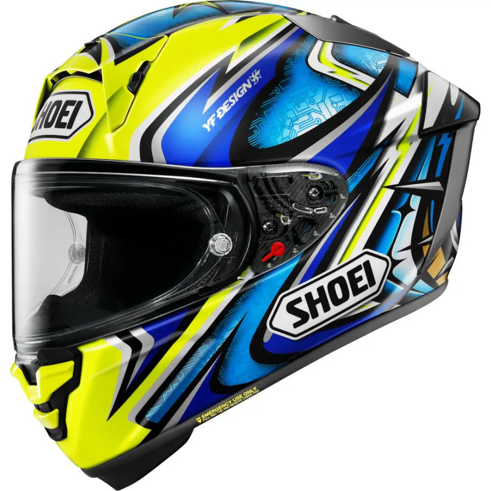 Casco Shoei X-Fifteen Daijiro TC-3 Blue/Yellow