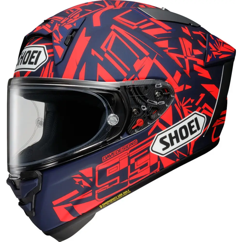 Casco shoei rojo hot sale