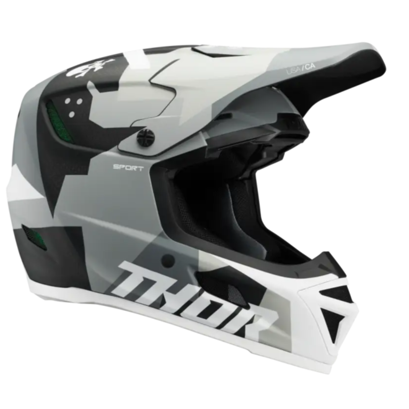 Casco Thor Reflex Sport Carbon Brave Gray/White