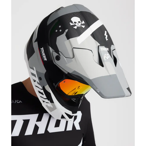 Casco Thor Reflex Sport Carbon Brave Gray/White