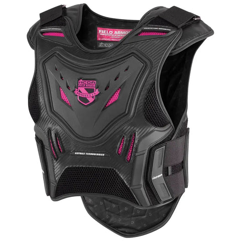 Chaleco de Mujer Icon Field Armor Stryker Stealth Black/Pink