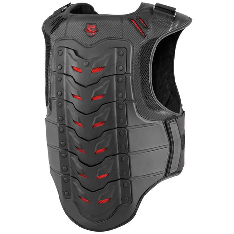 Chaleco Icon Field Armor Stryker Stealth Black/Red