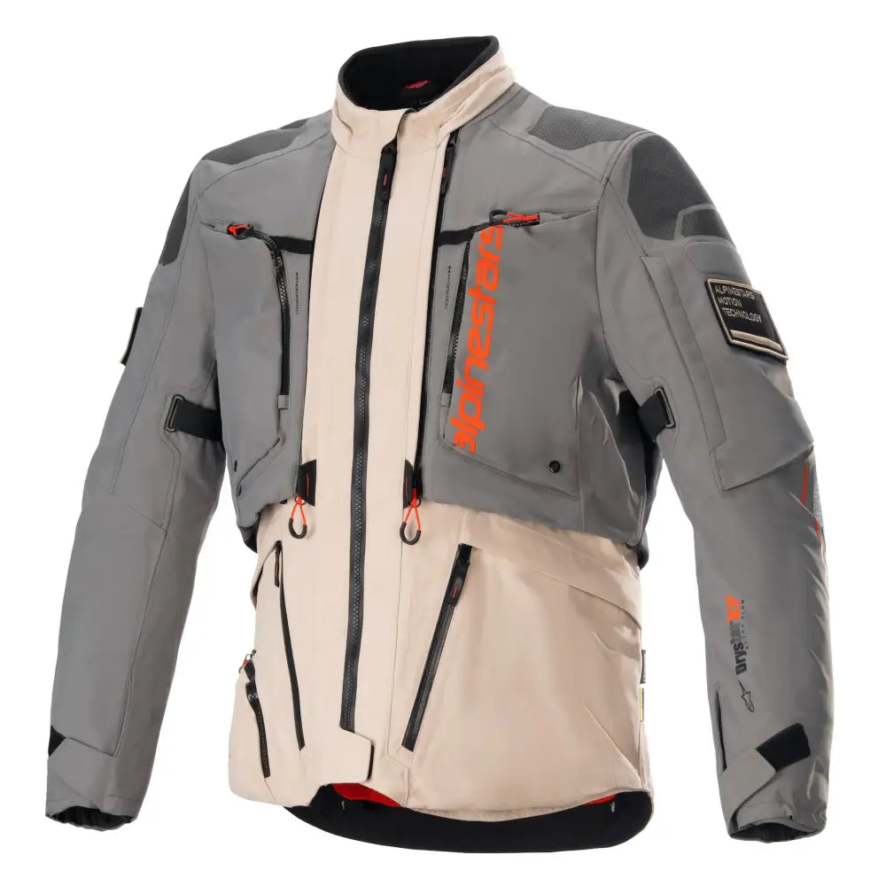 Chamarra Alpinestars AMT-10R Drystar®XF Fur Gray/Pale Brown/Spicy Orange