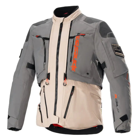 Chamarra Alpinestars AMT-10R Drystar®XF Fur Gray/Pale Brown/Spicy Orange