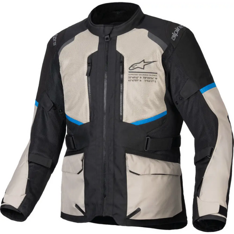Chamarra Alpinestars Andes Air Drystar® Black/Laurel Gray/Bright Blue
