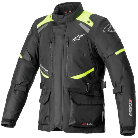 Chamarra Alpinestars Andes v3 Drystar® Black/Yellow Fluo