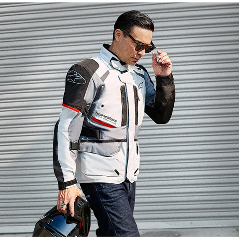 Chamarra Alpinestars Andes v3 Drystar® Ice Gray/Dark Gray