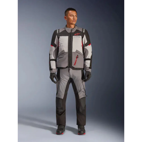 Chamarra Alpinestars Andes v4 Drystar® Dark Gray/Ice Gray/Black/Bright Red