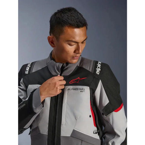 Chamarra Alpinestars Andes v4 Drystar® Dark Gray/Ice Gray/Black/Bright Red