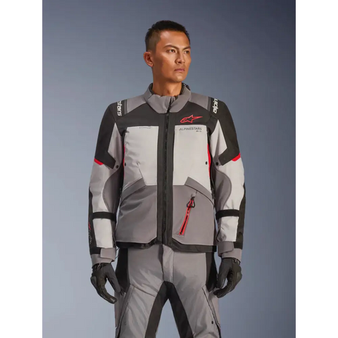 Chamarra Alpinestars Andes v4 Drystar® Dark Gray/Ice Gray/Black/Bright Red