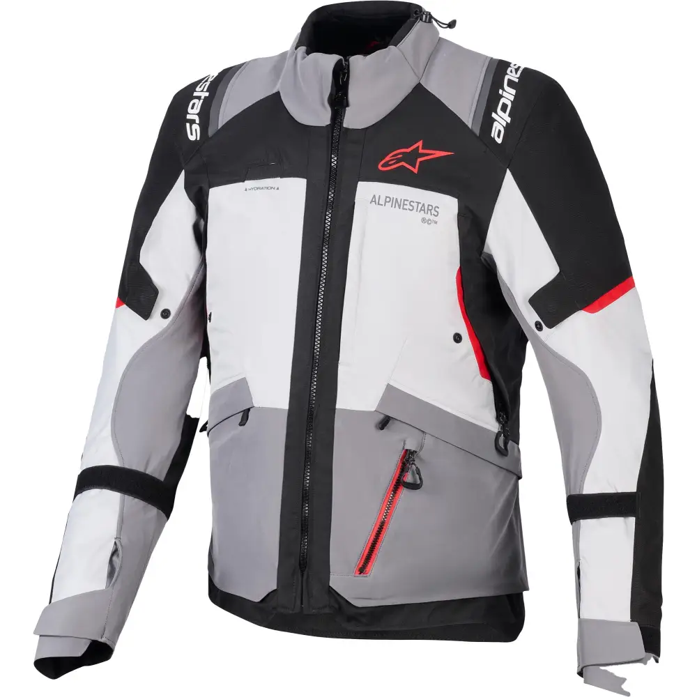 Chamarra Alpinestars Andes v4 Drystar® Dark Gray/Ice Gray/Black/Bright Red