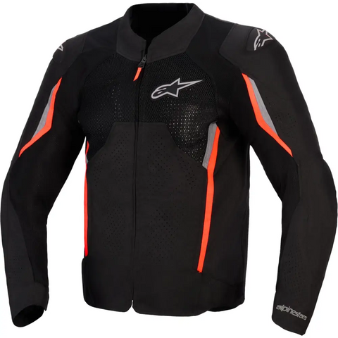 Chamarra Alpinestars AST V3 Air Black/Dark Gray/Red Fluo
