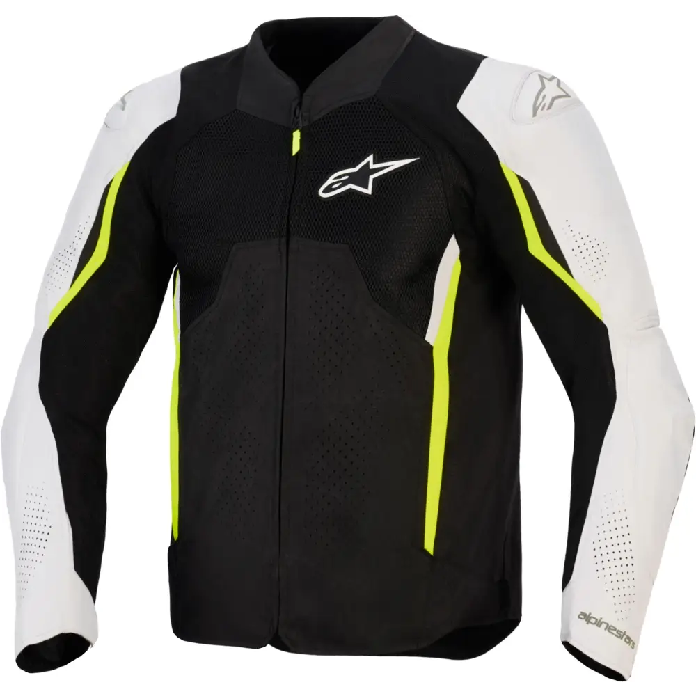 Chamarra Alpinestars AST V3 Air Black/Silver/Yellow Fluo