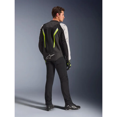 Chamarra Alpinestars AST V3 Air Black/Silver/Yellow Fluo