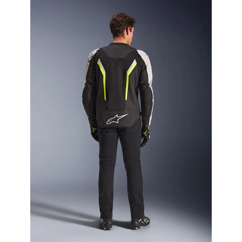 Chamarra Alpinestars AST V3 Air Black/Silver/Yellow Fluo