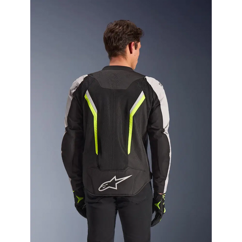 Chamarra Alpinestars AST V3 Air Black/Silver/Yellow Fluo