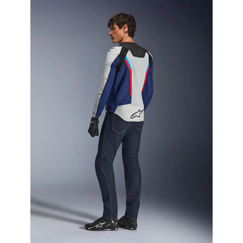 Chamarra Alpinestars AST V3 Air Silver/Deep Blue/Bright Red