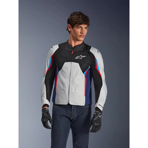 Chamarra Alpinestars AST V3 Air Silver/Deep Blue/Bright Red