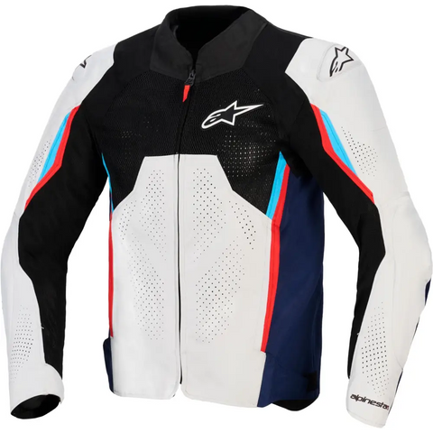 Chamarra Alpinestars AST V3 Air Silver/Deep Blue/Bright Red