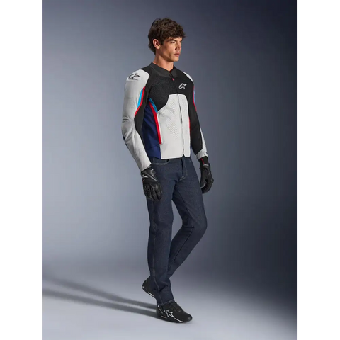 Chamarra Alpinestars AST V3 Air Silver/Deep Blue/Bright Red