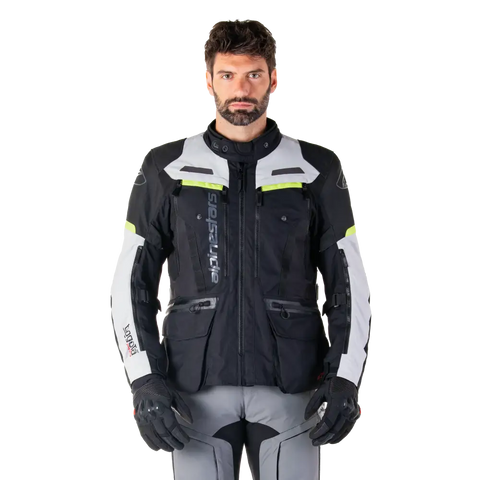 Chamarra Alpinestars Bogotá Pro Drystar® Black/Ice Gray/Yellow