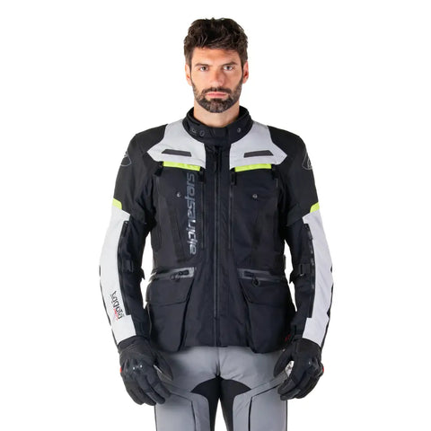 Chamarra Alpinestars Bogotá Pro Drystar® Black/Ice Gray/Yellow