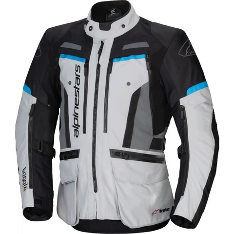 Chamarra Alpinestars Bogotá Pro Drystar® Ice Gray/Black/Cyan