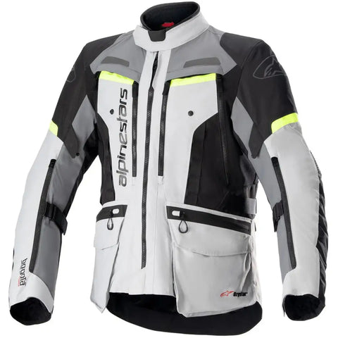 Chamarra Alpinestars Bogotá Pro Drystar® Ice Gray/Dark Gray/Yellow Fluo