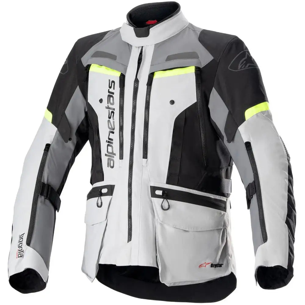 Chamarra Alpinestars Bogotá Pro Drystar® Ice Gray/Dark Gray/Yellow Fluo