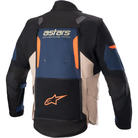 Chamarra Alpinestars Halo Drystar® Dark Blue/Dark Khaki/Flame Orange