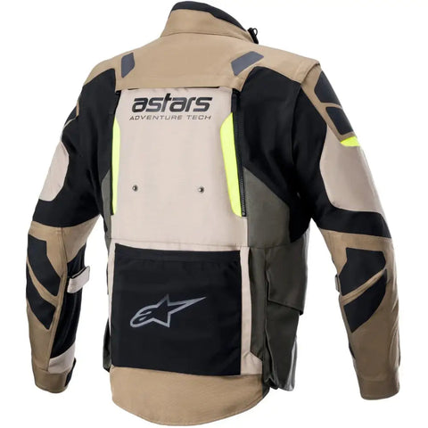 Chamarra Alpinestars Halo Drystar® Dark Khaki/Sand/Yellow Fluo