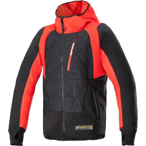 Chamarra Alpinestars Hoodie MO.ST.EQ Hybrid Black/Flame Red