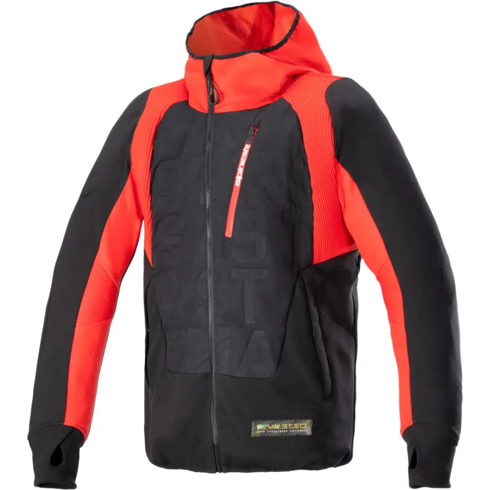 Chamarra Alpinestars Hoodie MO.ST.EQ Hybrid Black/Flame Red