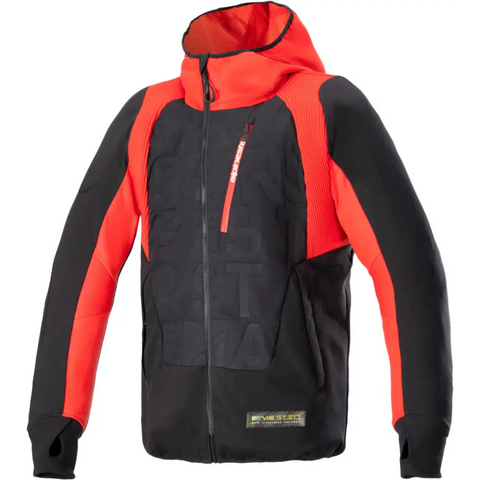 Chamarra Alpinestars Hoodie MO.ST.EQ Hybrid Black/Flame Red