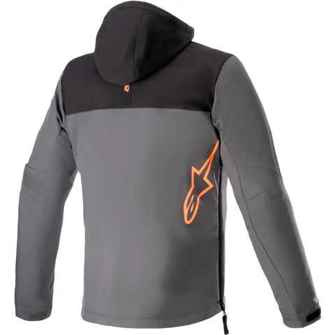 Chamarra Alpinestars Hoodie Sherpa Tar Black/Tar Gray/Red Fluo