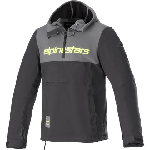 Chamarra Alpinestars Hoodie Sherpa Tar Gray/Black/Yellow Fluo