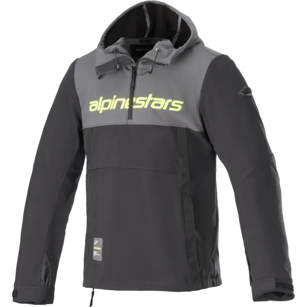 Chamarra Alpinestars Hoodie Sherpa Tar Gray/Black/Yellow Fluo