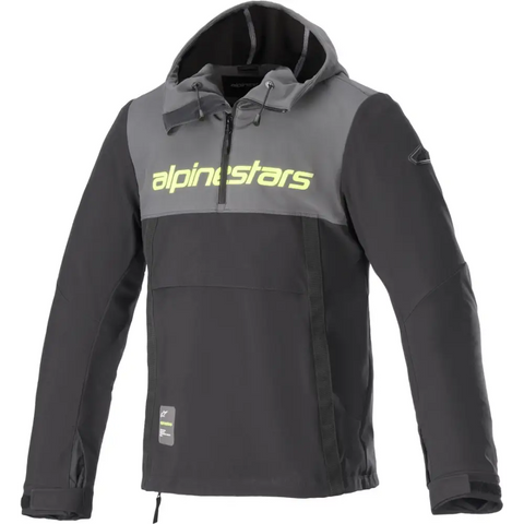 Chamarra Alpinestars Hoodie Sherpa Tar Gray/Black/Yellow Fluo