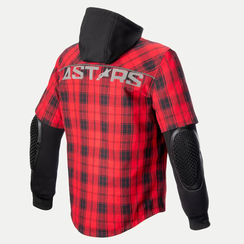 Chamarra Alpinestars MO.ST.EQ Tartan Flame Red/Black