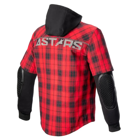 Chamarra Alpinestars MO.ST.EQ Tartan Flame Red/Black